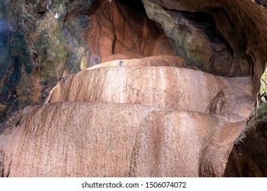 The Font Rock Formation In Goughs Cave In Cheddar.