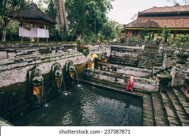 Fontain at Temple Goa Gajah, Ubud, Bali, Indonesia 