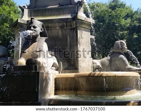 The Fontaine du Palmier or Fontaine de la Victoire, Paris