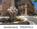Fontaine of three dolphins in Aix-en-Provence