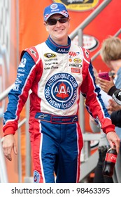 FONTANA, CA. - MARCH 27: Kurt Busch Driver Of The #22 Southern California AAA Dodge Before The NASCAR Sprint Cup Series Auto Club 400 On March 27 2011 At Auto Club Speedway.