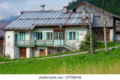 Fontanazzo di Fassa view and old houses, Dolomites, Trentino-Alto-Adige, Italy - Shutterstock ID 177780746