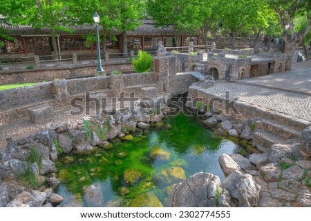 Fonte Grande de Alte spring in the Algarve region of Portugal.