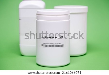 Food additives. Nutritional supplements microelements, vitamins and additional substances for bodybuilding and sports activities Raspberry Ketone