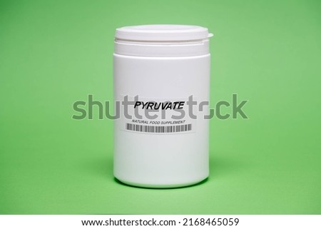 Food additives. Nutritional supplements microelements, vitamins and additional substances for bodybuilding and sports activities Pyruvate Stock photo © 