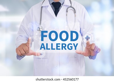 Food Allergy Medicine Doctor Hand Working Stock Photo 452560177 ...