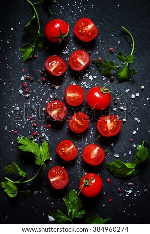 Similar – Image, Stock Photo Homemade Italian Bruschetta Appetizer