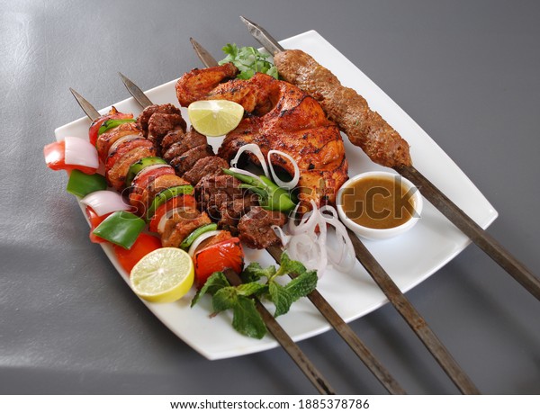 Food Bar B Q Pakistani Indian Stock Photo 1885378786 | Shutterstock