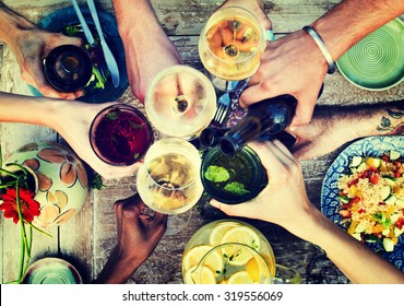 Food Beverage Party Meal Drink Concept - Shutterstock ID 319556069