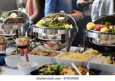 Food Buffet Catering Dining Eating Party Sharing Concept