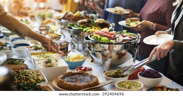 Food\
Buffet Catering Dining Eating Party Sharing\
Concept