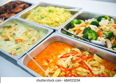 Food Buffet Catering In Restaurant, Meal