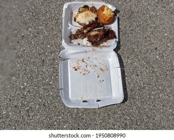 Food Container Of A Restaurant - Parking Lot