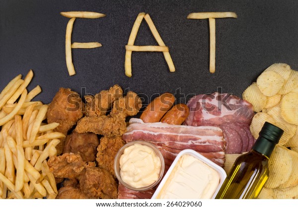 Food Containing Fat Much Fat Diet Stock Photo (Edit Now) 264029060