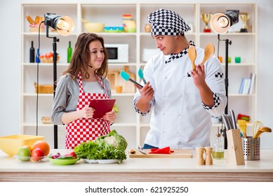 Food Cooking Tv Show In The Studio