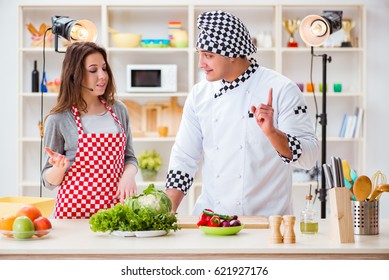 Food Cooking Tv Show In The Studio