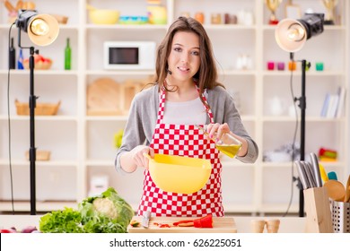 Food Cooking Tv Show In The Studio