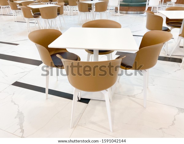Food Court Cafe Restaurant Brown Chairs Stock Photo Edit Now
