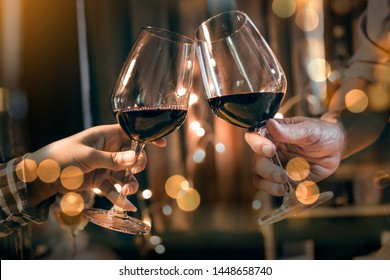 food and Drink, wine red and for a friendly, in a bar or a restaurant - Powered by Shutterstock