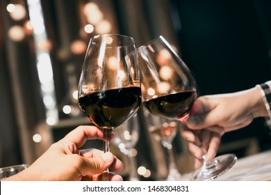 food and Drink, wine red and for a friendly, in a bar or a restaurant 
