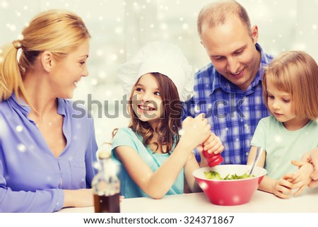 Similar – Image, Stock Photo Snow snack Child