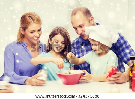 Similar – Image, Stock Photo Snow snack Child