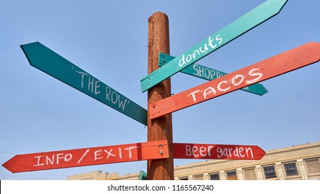 Food Festival Sign At Los Angeles Smorgasbord