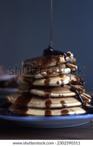 food foodphotography pancakes chocolate yummy tasty awesome breakfast homemade snack