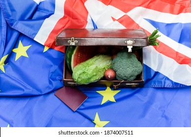 Food Import Concept For Brexit Laws And Legislation On Importing Food From European Union