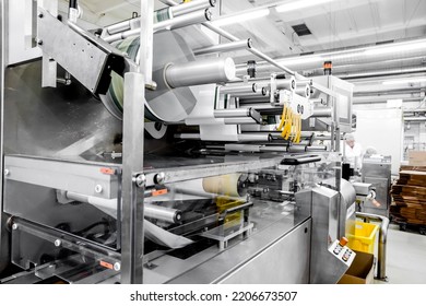 Food Industry Chocolates Factory Automated Industrial Stock Photo ...