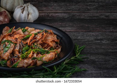 food ingredients Cooking table with herbs, spices and utensils. on rustic wooden background. Vegetarian food, health or cooking concept with copy space
