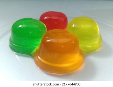 Food Jelly Made From Seaweed Extract Which Has Good Nutritional Value, Vitamins And Fiber