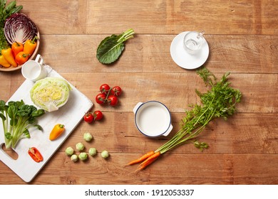 food kitchen cook vegetable background table wooden - Powered by Shutterstock