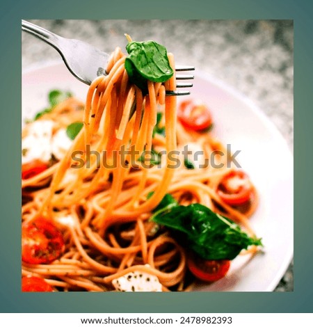 Similar – spaghetti Food Seafood