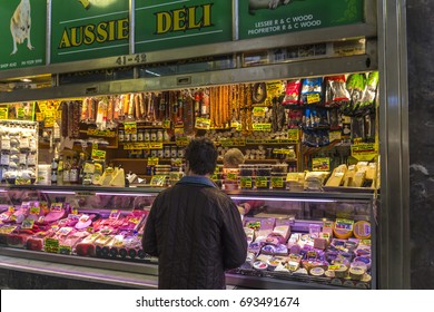 FOOD MARKETS, MELBOURNE, VICTORIA, AUSTRALIA-3rd SEPT 2016:-Melbourne Is Renowned For Its Victorian Era Markets, Selling Many And Varied Foods.