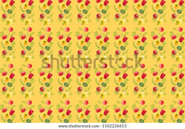Download Food Pattern Peppers Dill Texture On Stock Photo Edit Now 1502226653 Yellowimages Mockups