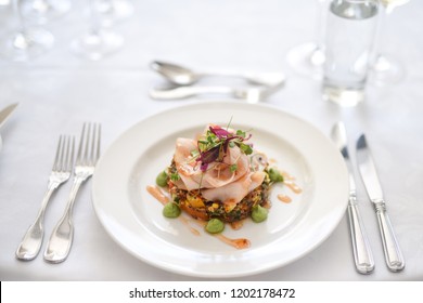 Food Photography In Fine Dining Restaurant Natural Light