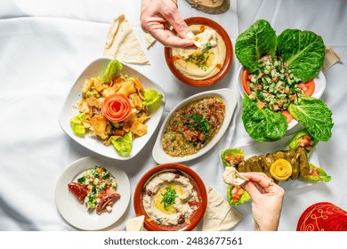 Food photography, Lebanese Food, Mediterranean Cuisine, Grilled Barbecue  Salads, Appetizers - Powered by Shutterstock