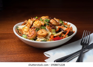 Food Photography Shrimp Yakisoba Noodles