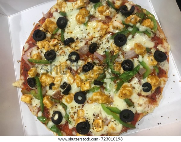 Food Pizza Indian Fusion Cottage Cheese Stock Photo Edit Now