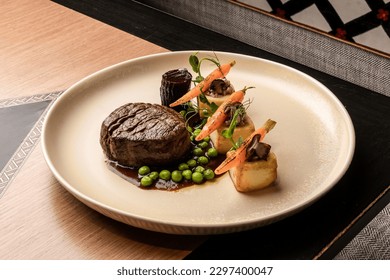 food plate table lunch dinner dish meal meat gourmet  - Powered by Shutterstock