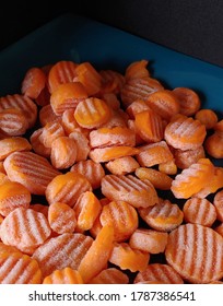 Food Prep For Frozen Crinkle Cut Carrots. 