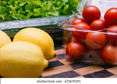 Food Prep For Healthy Garden Salad