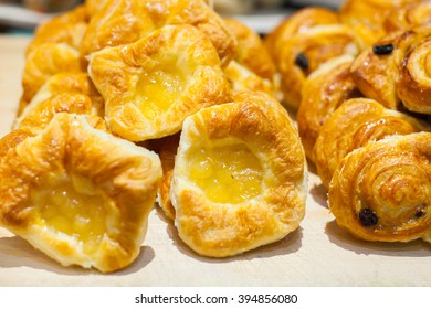 Food Was Prepared For The Wedding Dinner.Pineapple Danish