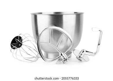 Food Processor Bowl Isolated On White Background.