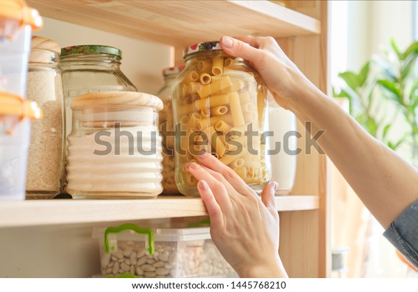 Food Products Kitchen Storing Ingredients Pantry Stock Photo Edit