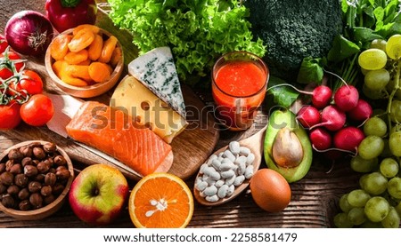 Food products representing the nutritarian diet which may improve overall health status