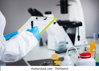 Food Safety Inspector Working In Laboratory