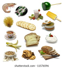 Food Sampler With Clipping Paths