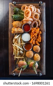 Food Sampler With Fries, Boneless, Burgers And More